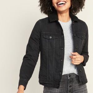 Old Navy Sherpa Lined Denim Jacket